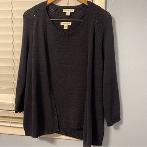 Coldwater creek set of 2 size (L) 14 women made in Jordan black